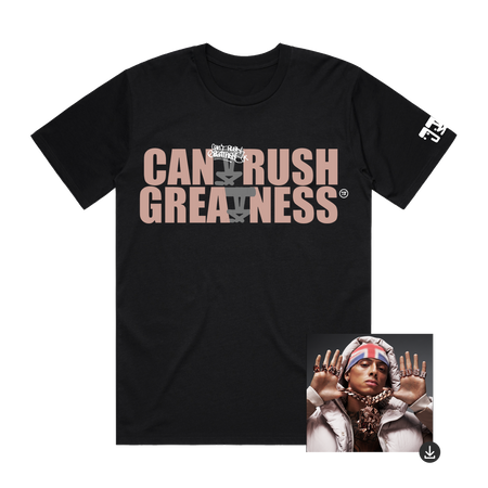 Can't Rush Greatness x JUDAH. | Black T-Shirt + Digital Download